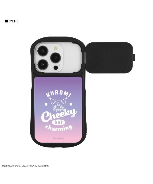 sanrio（サンリオ）の「sanrio/サンリオ　iPhone14/14 Pro/13/13 Pro/12/12 Pro対応 ハイブリットガラスケース（スマホケース/カバー・レディース・ベビーピンク/ライトブルー/スカイブルー/パープル/イエロー・ONE SIZE）」の4枚目の写真