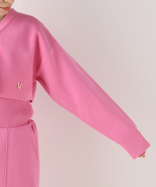 セール】【Venit/ヴェニット】 DOUBLE FACE KNIT CARDIGAN