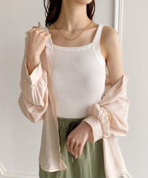 シンプルリブ タンクトップ