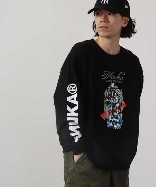【セール】MISHKA CREW SWEAT クルーネックスウェットトレーナー WIZZZZZARD（スウェット）｜MISHKA（ミシカ）