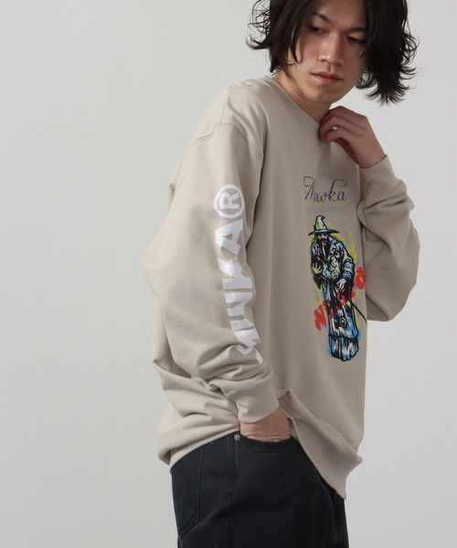 【セール】MISHKA CREW SWEAT クルーネックスウェットトレーナー WIZZZZZARD（スウェット）｜MISHKA（ミシカ）