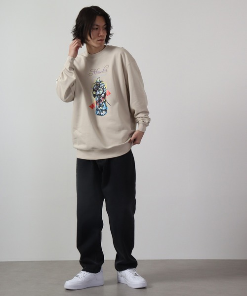【セール】MISHKA CREW SWEAT クルーネックスウェットトレーナー WIZZZZZARD（スウェット）｜MISHKA（ミシカ）