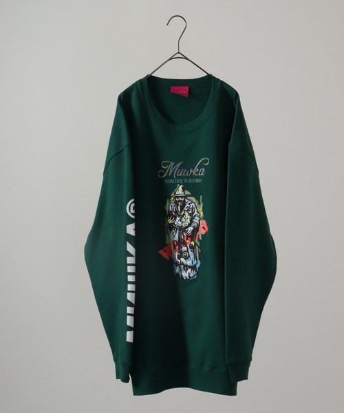 【セール】MISHKA CREW SWEAT クルーネックスウェットトレーナー WIZZZZZARD（スウェット）｜MISHKA（ミシカ）