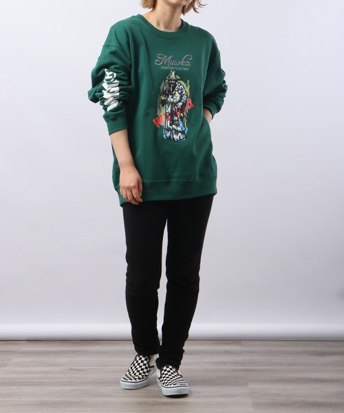 【セール】MISHKA CREW SWEAT クルーネックスウェットトレーナー WIZZZZZARD（スウェット）｜MISHKA（ミシカ）