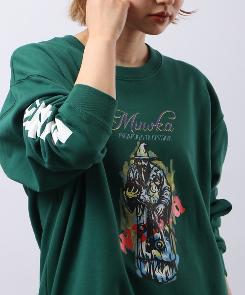 【セール】MISHKA CREW SWEAT クルーネックスウェットトレーナー WIZZZZZARD（スウェット）｜MISHKA（ミシカ）