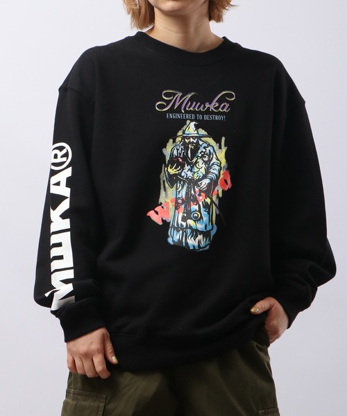 【セール】MISHKA CREW SWEAT クルーネックスウェットトレーナー WIZZZZZARD（スウェット）｜MISHKA（ミシカ）