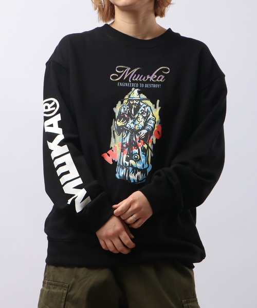 【セール】MISHKA CREW SWEAT クルーネックスウェットトレーナー WIZZZZZARD（スウェット）｜MISHKA（ミシカ）