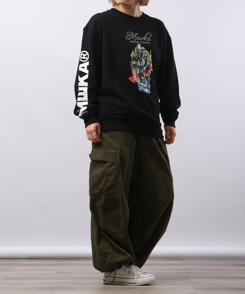 【セール】MISHKA CREW SWEAT クルーネックスウェットトレーナー WIZZZZZARD（スウェット）｜MISHKA（ミシカ）