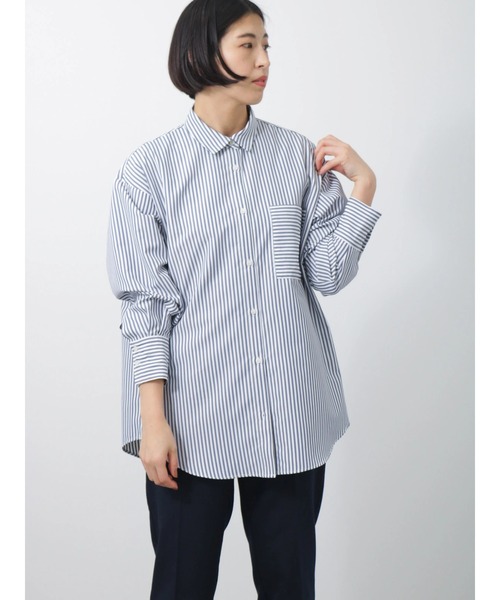 Lugnoncure（ルノンキュール）の「カラーストライプシャツ（シャツ