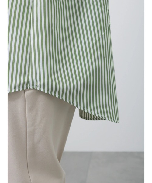 Lugnoncure（ルノンキュール）の「カラーストライプシャツ（シャツ/ブラウス・レディース・ピンク/グリーン/ネイビー・ﾌﾘ-）」の13枚目の写真