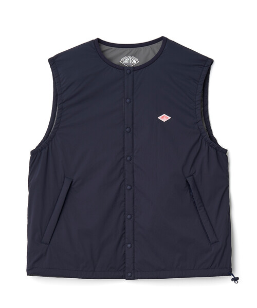 DANTON(ダントン)の「WOMEN'S INSULATION COLLARLESS VEST(ダウンベスト・レディース・カーキ系1/ネイビー/グレー/ブラック/グレー系その他・S/XS/M)」の11枚目の写真