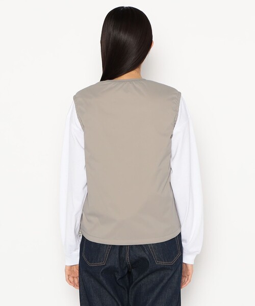 DANTON(ダントン)の「WOMEN'S INSULATION COLLARLESS VEST(ダウンベスト・レディース・カーキ系1/ネイビー/グレー/ブラック/グレー系その他・S/XS/M)」の12枚目の写真
