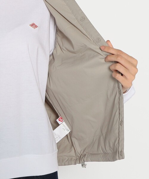 DANTON(ダントン)の「WOMEN'S INSULATION COLLARLESS VEST(ダウンベスト・レディース・カーキ系1/ネイビー/グレー/ブラック/グレー系その他・S/XS/M)」の6枚目の写真