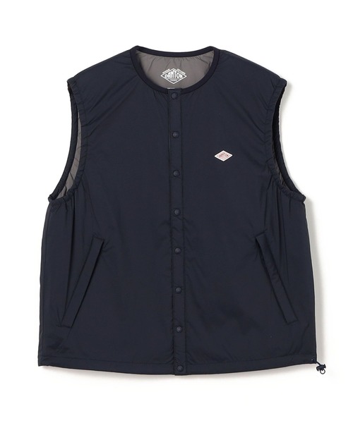 DANTON(ダントン)の「WOMEN'S INSULATION COLLARLESS VEST(ダウンベスト・レディース・カーキ系1/ネイビー/グレー/ブラック/グレー系その他・S/XS/M)」の5枚目の写真