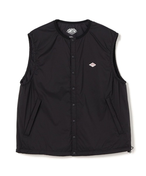 DANTON(ダントン)の「WOMEN'S INSULATION COLLARLESS VEST(ダウンベスト・レディース・カーキ系1/ネイビー/グレー/ブラック/グレー系その他・S/XS/M)」の2枚目の写真