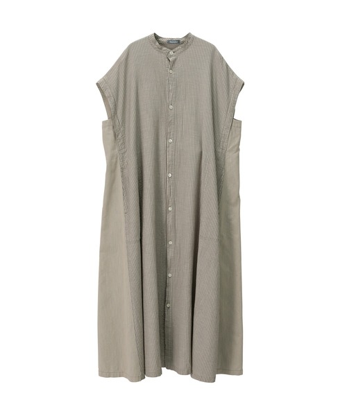 Plantation（プランテーション）の「BIZENグロスストライプドッキング / ワンピース / (O)（ワンピース・レディース・ライトグレー/ブラック・M size）」の8枚目の写真