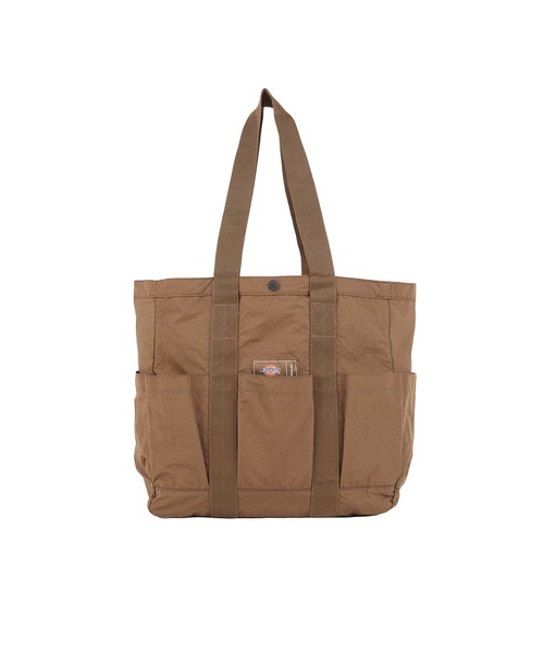 POP TRADING COMPANY(ポップトレーディングカンパニー)の「POP TRADING COMPANY/ポップトレーディングカンパニー×Dickies/ディッキーズ Pop/Dickies Tote トートバッグ(トートバッグ・メンズ・ブラウン・ONE SIZE)」の4枚目の写真