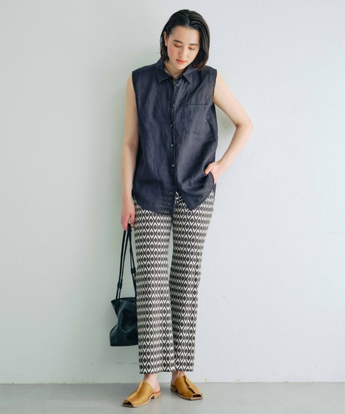 GALLARDAGALANTE（ガリャルダガランテ）の「プリントフレアパンツ（その他パンツ・レディース・ブラック・0/1）」の8枚目の写真