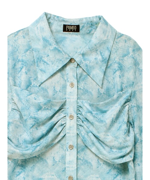 PAMEO POSE(パメオポーズ)の「Kate Shirts SKY(シャツ/ブラウス・レディース・スカイブルー・FREE)」の10枚目の写真