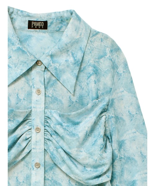 PAMEO POSE(パメオポーズ)の「Kate Shirts SKY(シャツ/ブラウス・レディース・スカイブルー・FREE)」の3枚目の写真