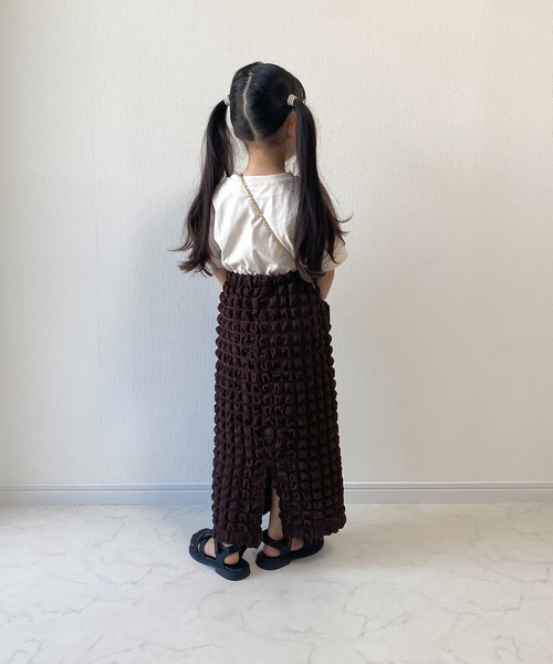 CIAOPANIC TYPY（チャオパニックティピー）の「【KIDS】ポップコーンIラインスカート（スカート・キッズ・グリーン/ブラウン・S/M/L/XL/XXL）」の20枚目の写真