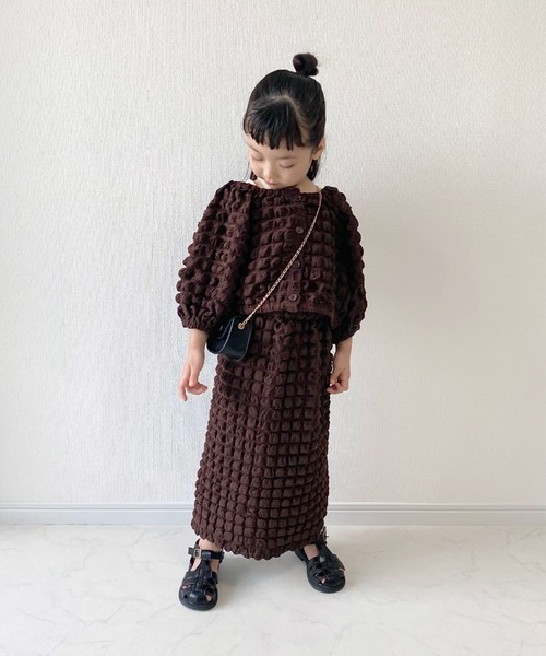 CIAOPANIC TYPY（チャオパニックティピー）の「【KIDS】ポップコーンIラインスカート（スカート・キッズ・グリーン/ブラウン・S/M/L/XL/XXL）」の15枚目の写真