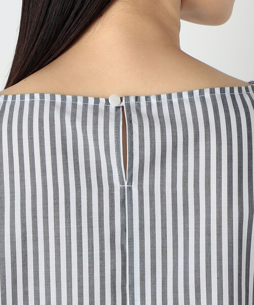 COMME CA ISM（コムサイズム）の「ストライプ　ニュアンス Ｔブラウス（シャツ/ブラウス・レディース・ホワイト/ライトグレー系/ネイビー系・MEDIUM/LARGE）」の13枚目の写真