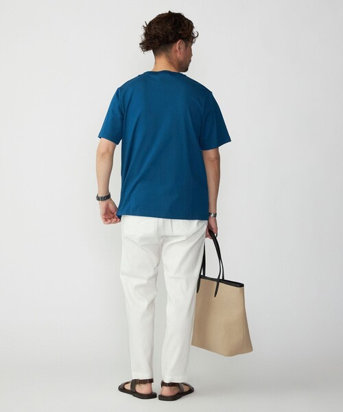 SHIPS（シップス）の「SHIPS: ジオメトリック ニットドッキング Tシャツ（Tシャツ/カットソー・メンズ・ネイビー/ライトグレー/ロイヤルブルー・SMALL/MEDIUM/LARGE/X-LARGE）」の15枚目の写真
