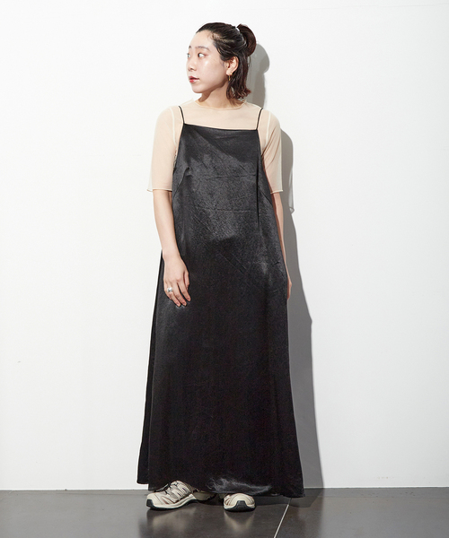 CITYSHOP（シティーショップ）の「S-SL MESH Tシャツ（Tシャツ/カットソー・レディース・ベージュ/ブラック・FREE）」の11枚目の写真