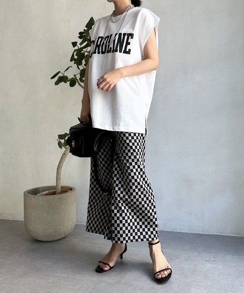 DouDou（ドゥドゥ）の「フレンチロゴスウェット（Tシャツ/カットソー・レディース・ライトグレー/ネイビー/オフホワイト・FREE）」の4枚目の写真