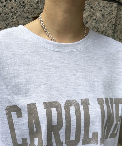 DouDou（ドゥドゥ）の「フレンチロゴスウェット（Tシャツ/カットソー・レディース・ライトグレー/ネイビー/オフホワイト・FREE）」の12枚目の写真