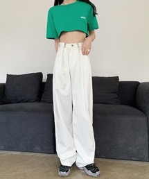 ARCHIVER（アーカイバ）の「【Bl】 [IZU] ウエストタックルーズデニムパンツ（デニムパンツ）」