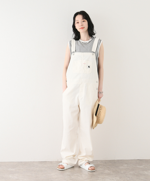 Carhartt WIP（カーハートダブリューアイピー）の「【CARHARTT WIP/カーハート ダブリューアイピー】BIB OVERALL STRAIGHT（サロペット/オーバーオール・レディース・アイボリー・SMALL）」の17枚目の写真