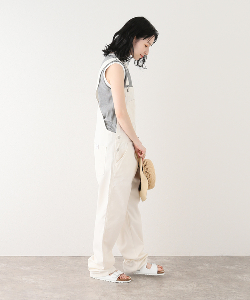 Carhartt WIP（カーハートダブリューアイピー）の「【CARHARTT WIP/カーハート ダブリューアイピー】BIB OVERALL STRAIGHT（サロペット/オーバーオール・レディース・アイボリー・SMALL）」の2枚目の写真
