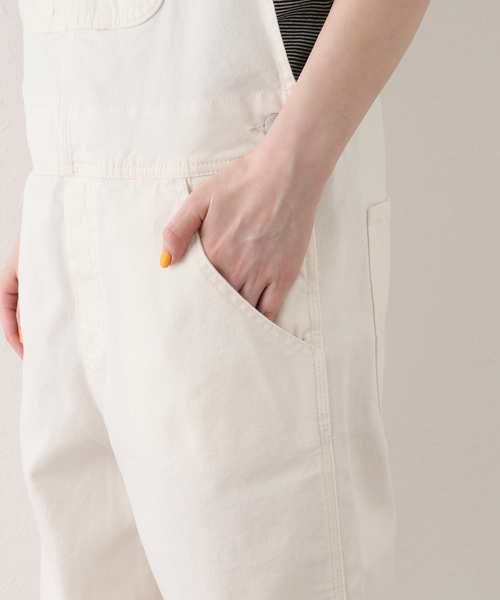 Carhartt WIP（カーハートダブリューアイピー）の「【CARHARTT WIP/カーハート ダブリューアイピー】BIB OVERALL STRAIGHT（サロペット/オーバーオール・レディース・アイボリー・SMALL）」の3枚目の写真