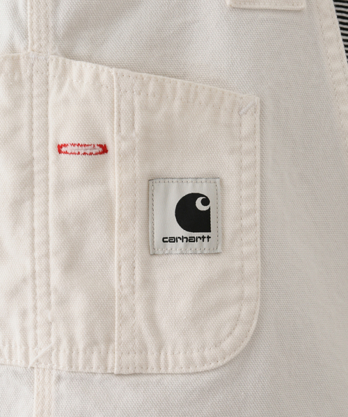 Carhartt WIP（カーハートダブリューアイピー）の「【CARHARTT WIP/カーハート ダブリューアイピー】BIB OVERALL STRAIGHT（サロペット/オーバーオール・レディース・アイボリー・SMALL）」の14枚目の写真