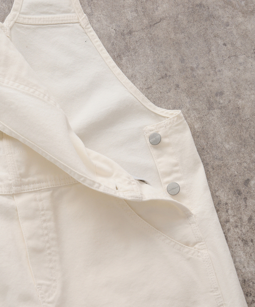 Carhartt WIP（カーハートダブリューアイピー）の「【CARHARTT WIP/カーハート ダブリューアイピー】BIB OVERALL STRAIGHT（サロペット/オーバーオール・レディース・アイボリー・SMALL）」の19枚目の写真