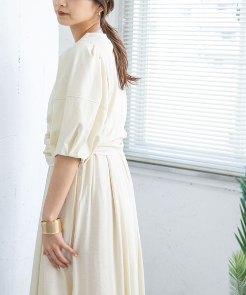 KBF（ケイビーエフ）の「ドロストデザインカットソー（Tシャツ/カットソー・レディース・オフホワイト/ブラック/ラベンダー/アイボリー・ONE）」の17枚目の写真