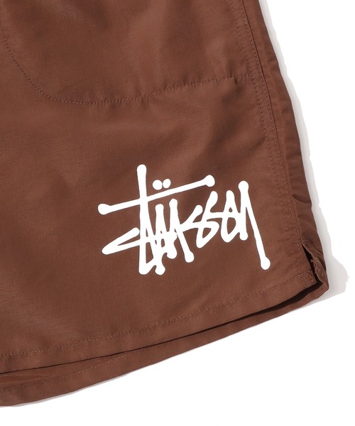 STUSSY（ステューシー）の「STUSSY/ステューシー BIG BASIC WATER SHORT 水着 ショーツ ハーフパンツ ワンポイント ロゴ（水着・メンズ・ブラック/ブラウン/ミント/ピンク/オレンジ・M/L/XL/S）」の10枚目の写真