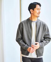 green label relaxing | 【WEB限定】JUSTFIT エアリー ツイストヤーン ブルゾン(その他アウター)