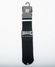 DEVICE | 【 HUF × THRASHER 】 THRASHER CENTER FIELD SOCKS 靴下 クルーソックス SK00722(ソックス/靴下)
