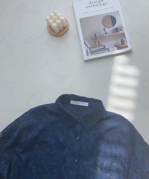 AS KNOW AS plus（アズノゥアズプラス）の「○袖ドロスト アソート ショートシャツ（シャツ/ブラウス・レディース・ホワイト系/グリーン系/ネイビー系/ホワイト系1/ブラック系1/ネイビー系1/ピンク系1・FREE）」の15枚目の写真