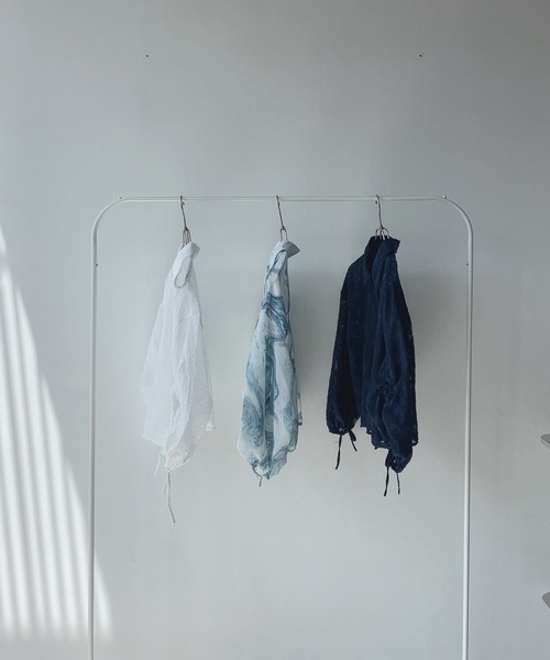 AS KNOW AS plus（アズノゥアズプラス）の「○袖ドロスト アソート ショートシャツ（シャツ/ブラウス・レディース・ホワイト系/グリーン系/ネイビー系/ホワイト系1/ブラック系1/ネイビー系1/ピンク系1・FREE）」の20枚目の写真