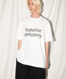 フロントプリント ビッグシルエットTシャツ/Sperior Gratitude S/S T-shirt