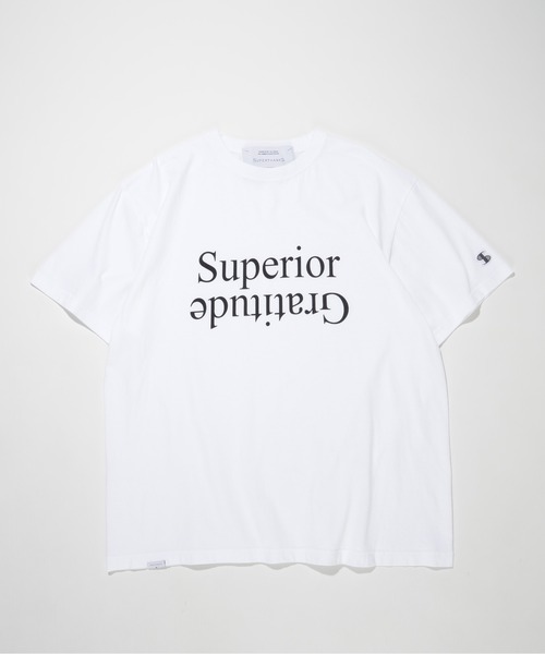 SUPERTHANKS（スーパーサンクス）の「フロントプリント ビッグシルエットTシャツ/Sperior Gratitude S/S T-shirt（Tシャツ/カットソー・メンズ・パープル/ホワイト/ブラック/グレー・S/M/L）」の11枚目の写真