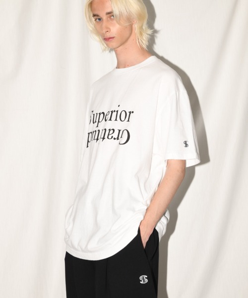 SUPERTHANKS（スーパーサンクス）の「フロントプリント ビッグシルエットTシャツ/Sperior Gratitude S/S T-shirt（Tシャツ/カットソー・メンズ・パープル/ホワイト/ブラック/グレー・S/M/L）」の17枚目の写真