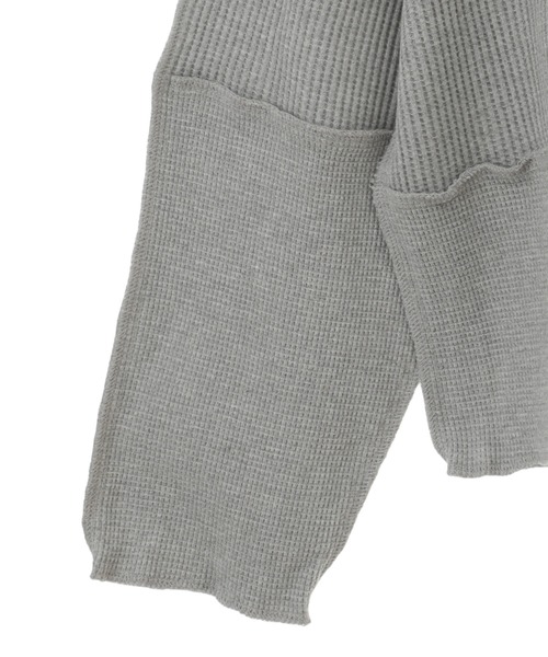 Candy Stripper（キャンディストリッパー）の「MEDLEY SMILE WAFFLE トップス（Tシャツ/カットソー・レディース・オフホワイト/ヘザーグレー/ブラック・2）」の22枚目の写真