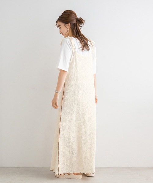 LOWRYS FARM（ローリーズファーム）の「ジャガードキャミワンピース&Tシャツセットアイテム 961235（ワンピース・レディース・ブラック/アイボリー・SMALL/MEDIUM）」の16枚目の写真