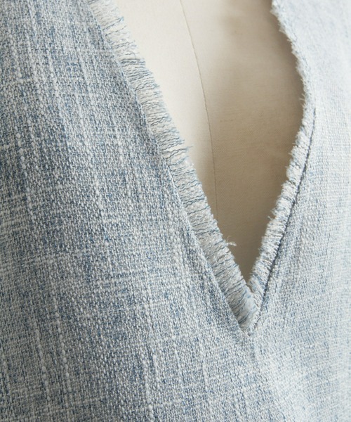 &. NOSTALGIA(アンドドットノスタルジア)の「【ZOZO限定】ライトツイードベスト(ベスト・レディース・ブラック/ブルー・FREE)」の16枚目の写真