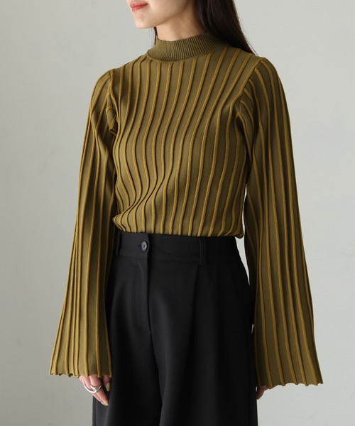 cheriella（シェリエラ）の「【cheriella】ストライプハイネックニット